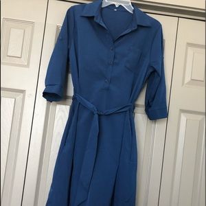 Navy Blue Dress with pockets
